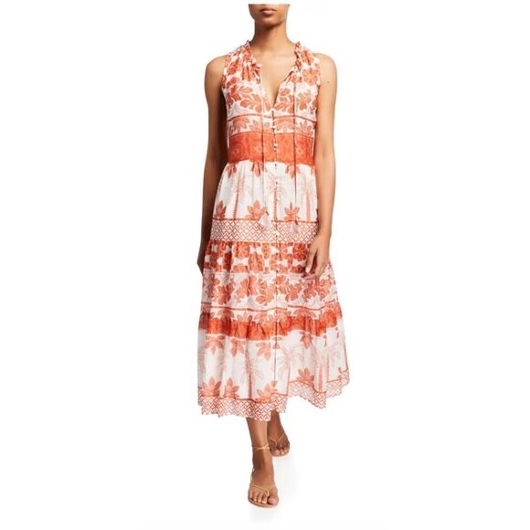 Johnny Was Maelle Sleeveless
Tiered Midi Dress size S - Picture 7 of 7